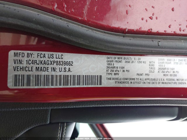 2023 JEEP GRAND CHEROKEE L 1C4RJKAGXP8839662 Photo 8