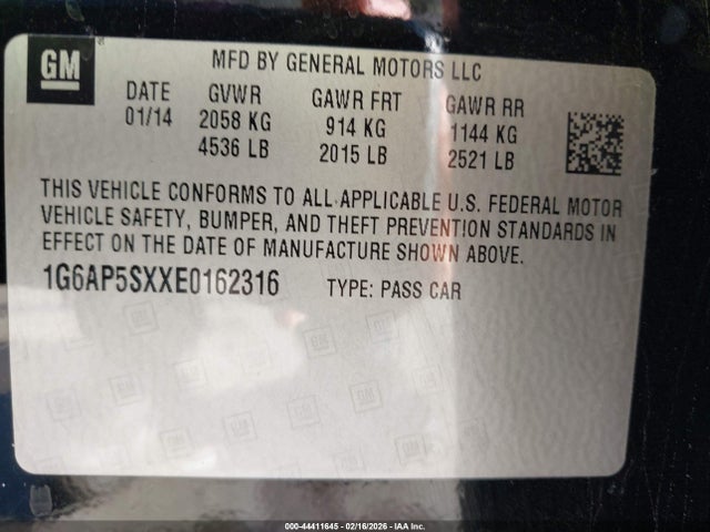 2014 CADILLAC CTS 1G6AP5SXXE0162316 Photo 8