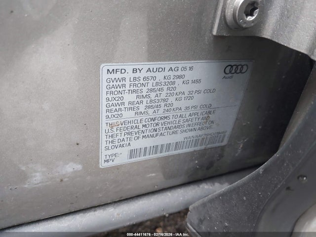 2017 AUDI Q7 WA1VAAF76HD019468 Photo 8