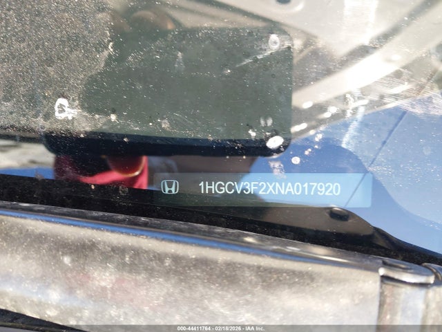 1HGCV3F2XNA017920 Honda Accord Hybrid Sport