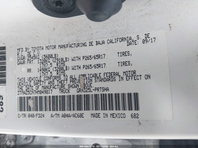 3TMAZ5CN7HM049817 Toyota Tacoma Trd Sport