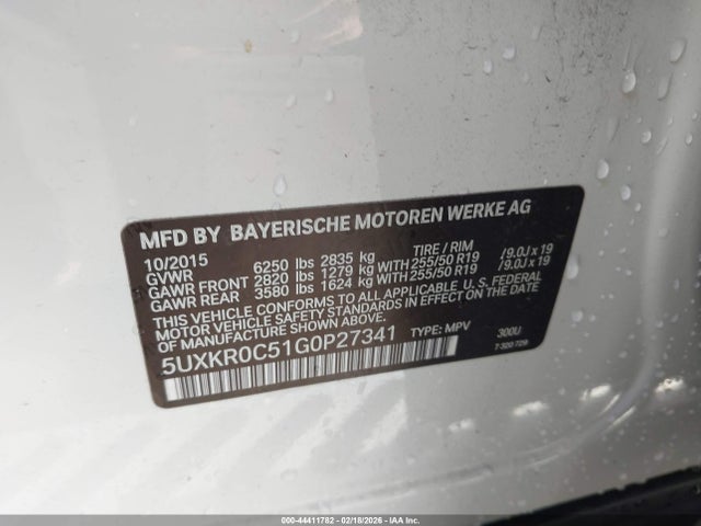 5UXKR0C51G0P27341 BMW X5 Xdrive35i