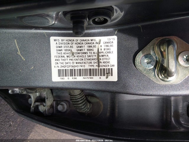 2HGFC2F56GH517410 Honda Civic Lx