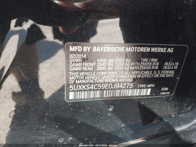 5UXKS4C59E0J94275 BMW X5 Xdrive35d