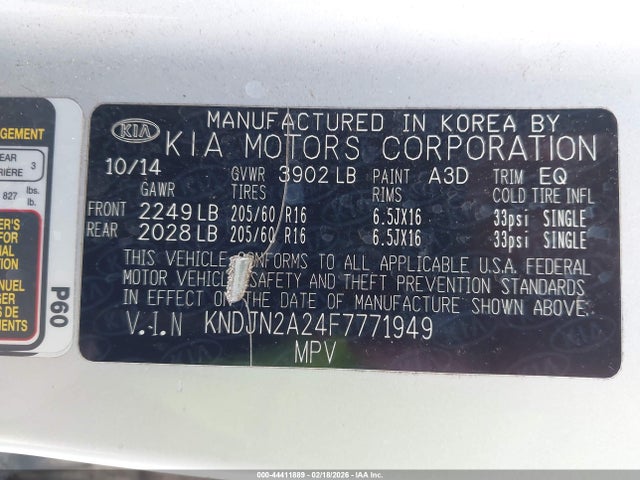 KIA Soul 2015 KNDJN2A24F7771949 Image 9