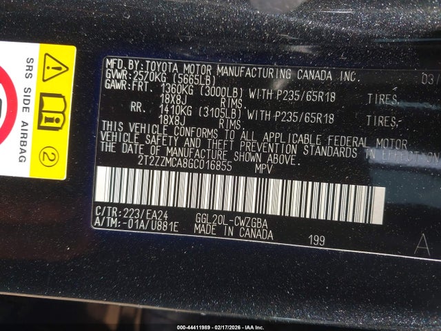 Aukcja sprzedaży 2016 Lexus Rx 350, vin: 2T2ZZMCA8GC016855, numer aukcji: 44411989