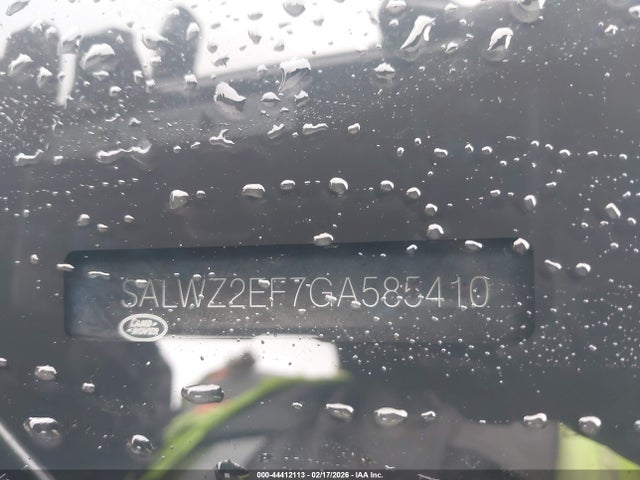SALWZ2EF7GA585410 Land Rover Range Rover Sport 5.0l V8 Supercharged Svr
