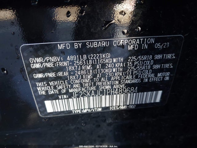 Subaru Forester Sport 2023 JF2SKAJC1PH489684 Image 9