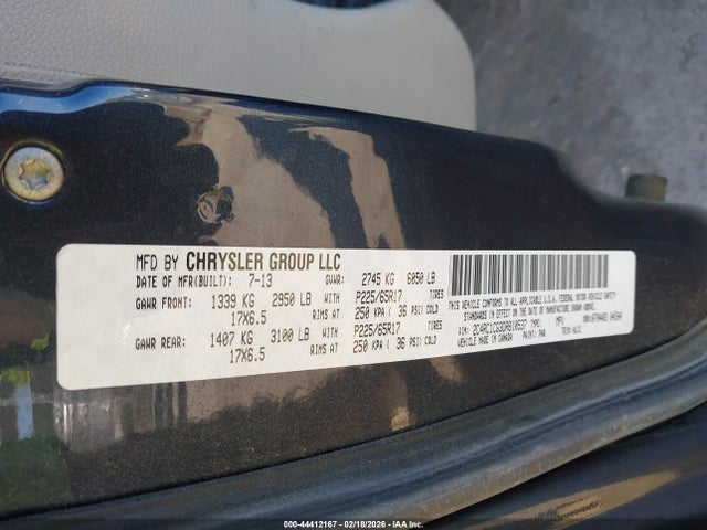 Продаж на аукціоні авто 2013 Chrysler Town & Country Touring-l, vin: 2C4RC1CG3DR810537, номер лоту: 44412167