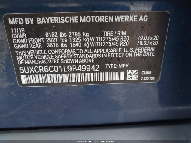5UXCR6C01L9B49942 BMW X5 Xdrive40i