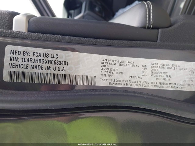 2024 JEEP GRAND CHEROKEE 1C4RJHBGXRC683401 Photo 8