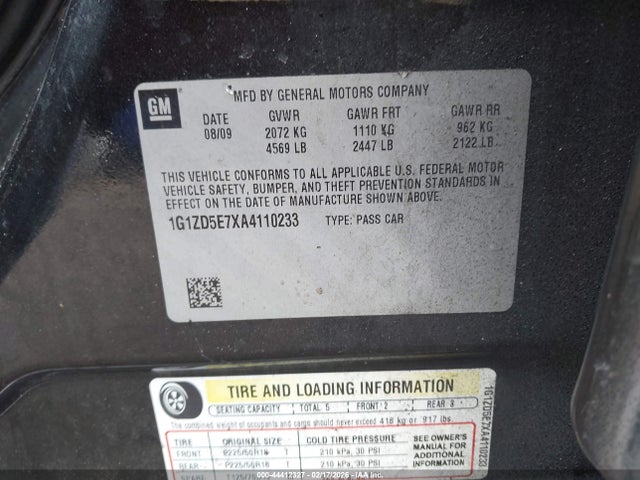 2010 CHEVROLET MALIBU 1G1ZD5E7XA4110233 Photo 8