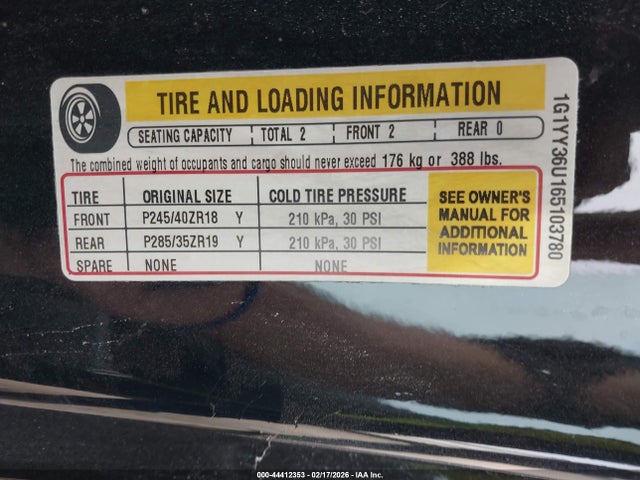 2006 CHEVROLET CORVETTE 1G1YY36U165103780 Photo 8