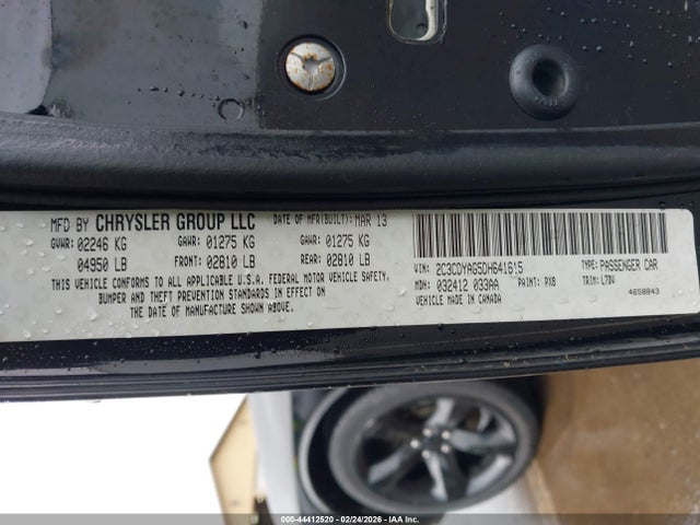 2013 DODGE CHALLENGER 2C3CDYAG5DH641615 Photo 8