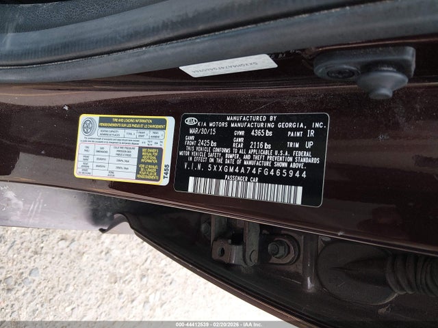 5XXGM4A74FG465944 KIA Optima Lx