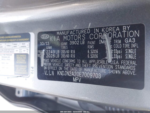 KIA Soul 2014 KNDJN2A20E7009703 Image 9