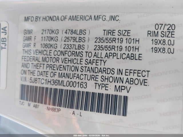 2021 ACURA RDX 5J8TC1H36ML000163 Photo 8