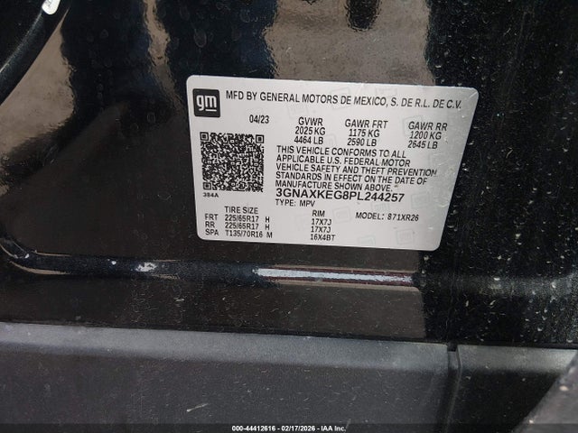 2023 CHEVROLET EQUINOX 3GNAXKEG8PL244257 Photo 8