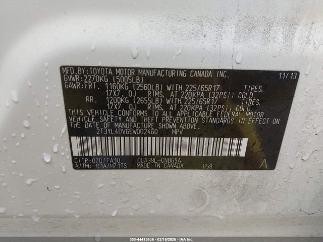 2014 TOYOTA RAV4 EV 2T3YL4DV6EW002460 Photo 8