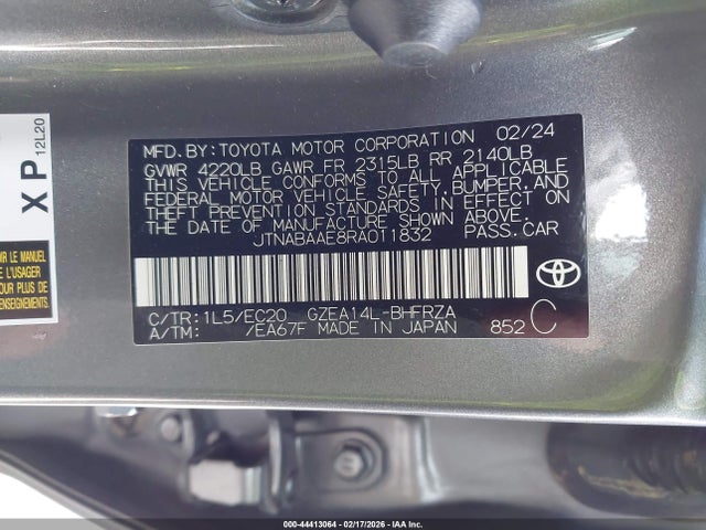 2024 TOYOTA GR COROLLA JTNABAAE8RA011832 Photo 8