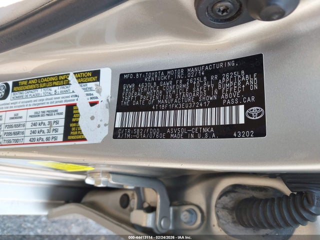 Toyota CAMRY LE 2014 4T1BF1FK3EU372417 Image 9