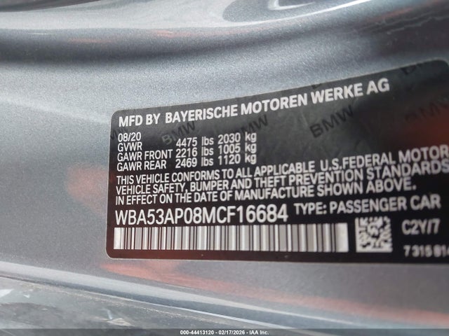 2021 BMW 430I WBA53AP08MCF16684 Photo 8