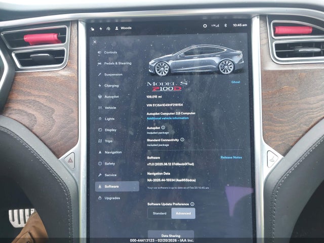 Продаж на аукціоні авто 2017 Tesla Model S, vin: 5YJSA1E43HF216154, номер лоту: 44413123