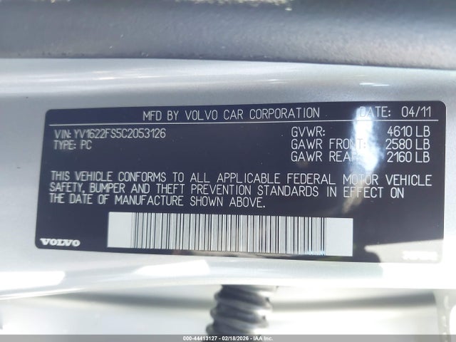 2012 VOLVO S60 YV1622FS5C2053126 Photo 8