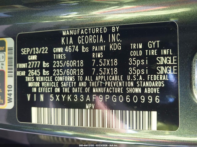 2023 KIA SPORTAGE 5XYK33AF9PG060996 Photo 8