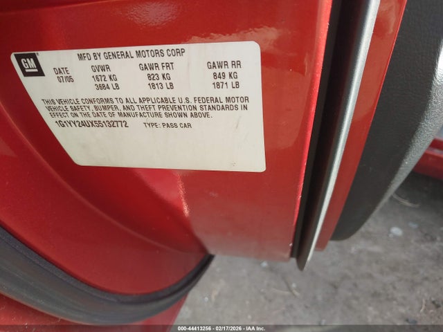 2005 CHEVROLET CORVETTE 1G1YY24UX55132772 Photo 8