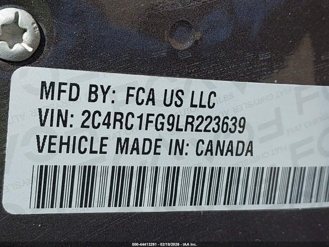 2020 CHRYSLER PACIFICA 2C4RC1FG9LR223639 Photo 8