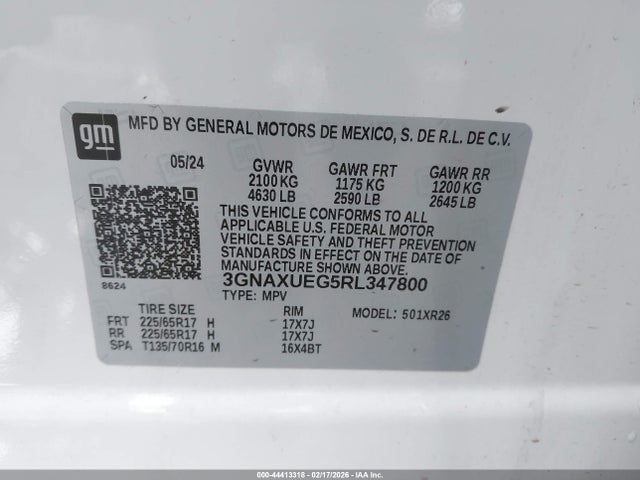 3GNAXUEG5RL347800 Chevrolet Equinox Awd Lt