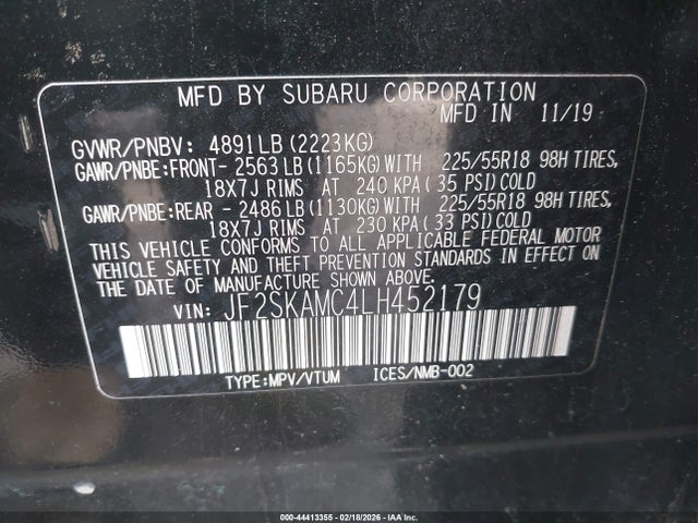 JF2SKAMC4LH452179 Subaru Forester Sport