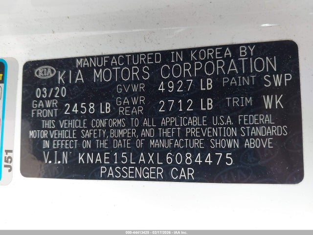 2020 KIA STINGER KNAE15LAXL6084475 Photo 8