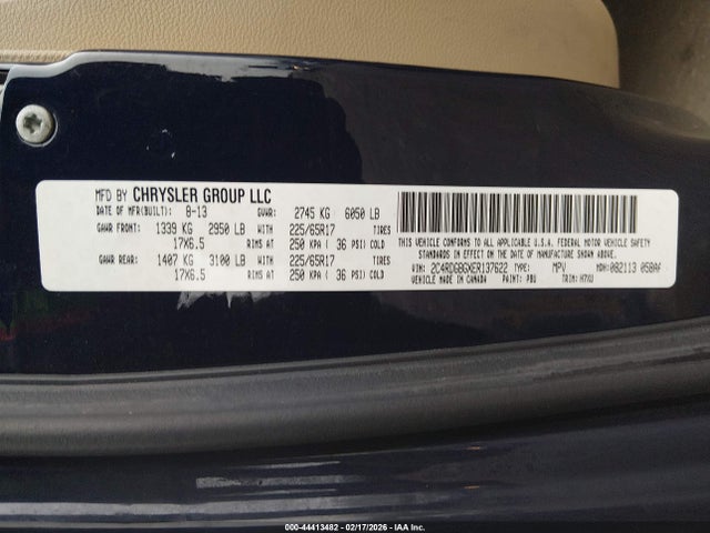 2C4RDGBGXER137622 Dodge Grand Caravan Se
