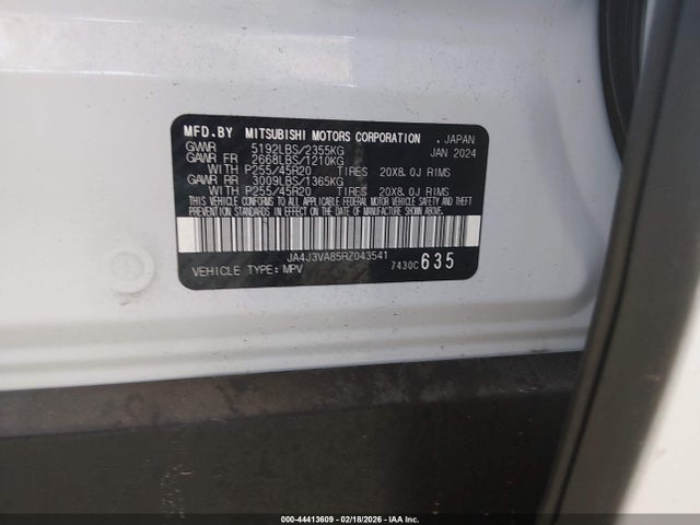 2024 MITSUBISHI OUTLANDER JA4J3VA85RZ043541 Photo 8