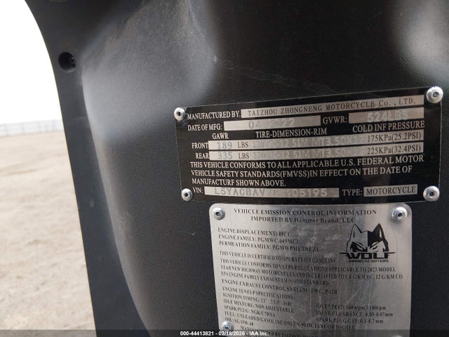 Zhng Rugby Moped 2023 L5YACBAV7P1105195 Image 10