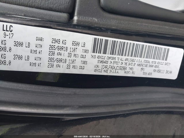 2018 JEEP GRAND CHEROKEE 1C4RJFAGXJC162964 Photo 8