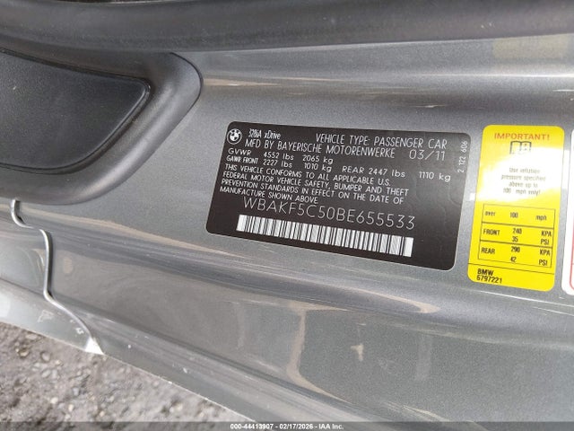 Продаж на аукціоні авто 2011 Bmw 328i Xdrive, vin: WBAKF5C50BE655533, номер лоту: 44413907