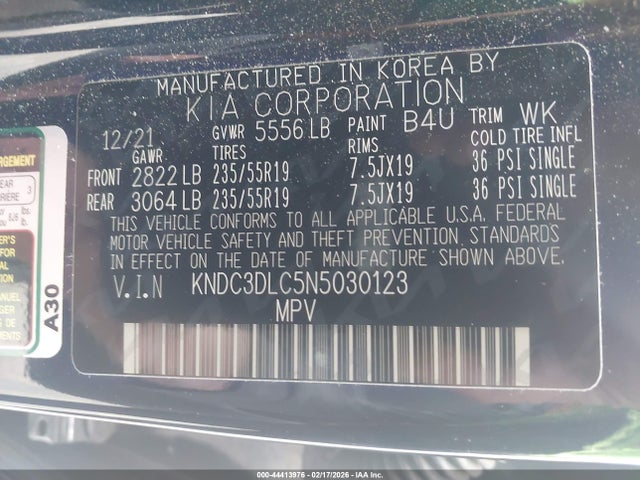 2022 KIA EV6 KNDC3DLC5N5030123 Photo 8