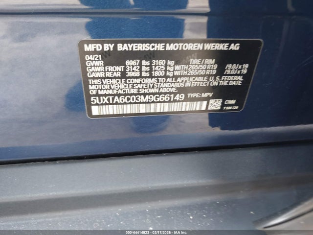 2021 BMW X5 PHEV 5UXTA6C03M9G66149 Photo 8