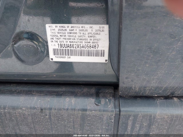 2005 ACURA TL 19UUA662X5A058467 Photo 8