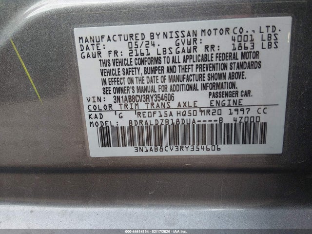 2024 NISSAN SENTRA 3N1AB8CV3RY354606 Photo 8