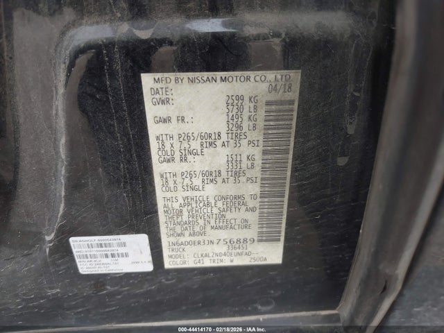 2018 NISSAN FRONTIER 1N6AD0ER3JN756889 Photo 8