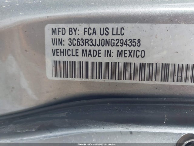 44414304 :رقم المزاد ، 3C63R3JJ0NG294358 vin ، 2022 Ram 3500 Laramie  4x4 8' Box مزاد بيع