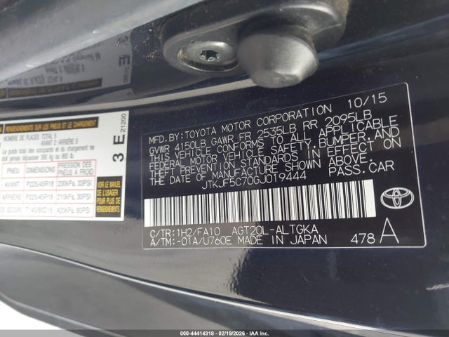 Scion TC 2016 JTKJF5C70GJ019444 Image 9