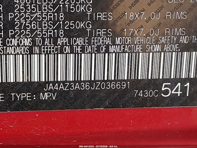 2018 MITSUBISHI OUTLANDER JA4AZ3A36JZ036691 Photo 8