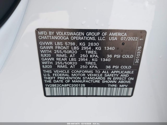 Продаж на аукціоні авто 2023 Volkswagen Atlas Cross Sport 3.6l V6 Sel, vin: 1V2BE2CA8PC200125, номер лоту: 44414470