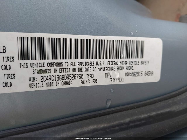 2013 CHRYSLER TOWN & COUNTRY 2C4RC1BG8DR526760 Photo 8