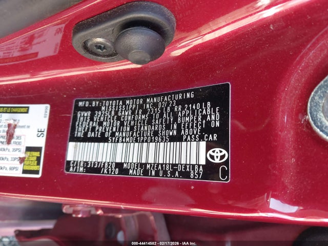 Toyota COROLLA LE 2023 5YFB4MDE1PP019635 Image 9